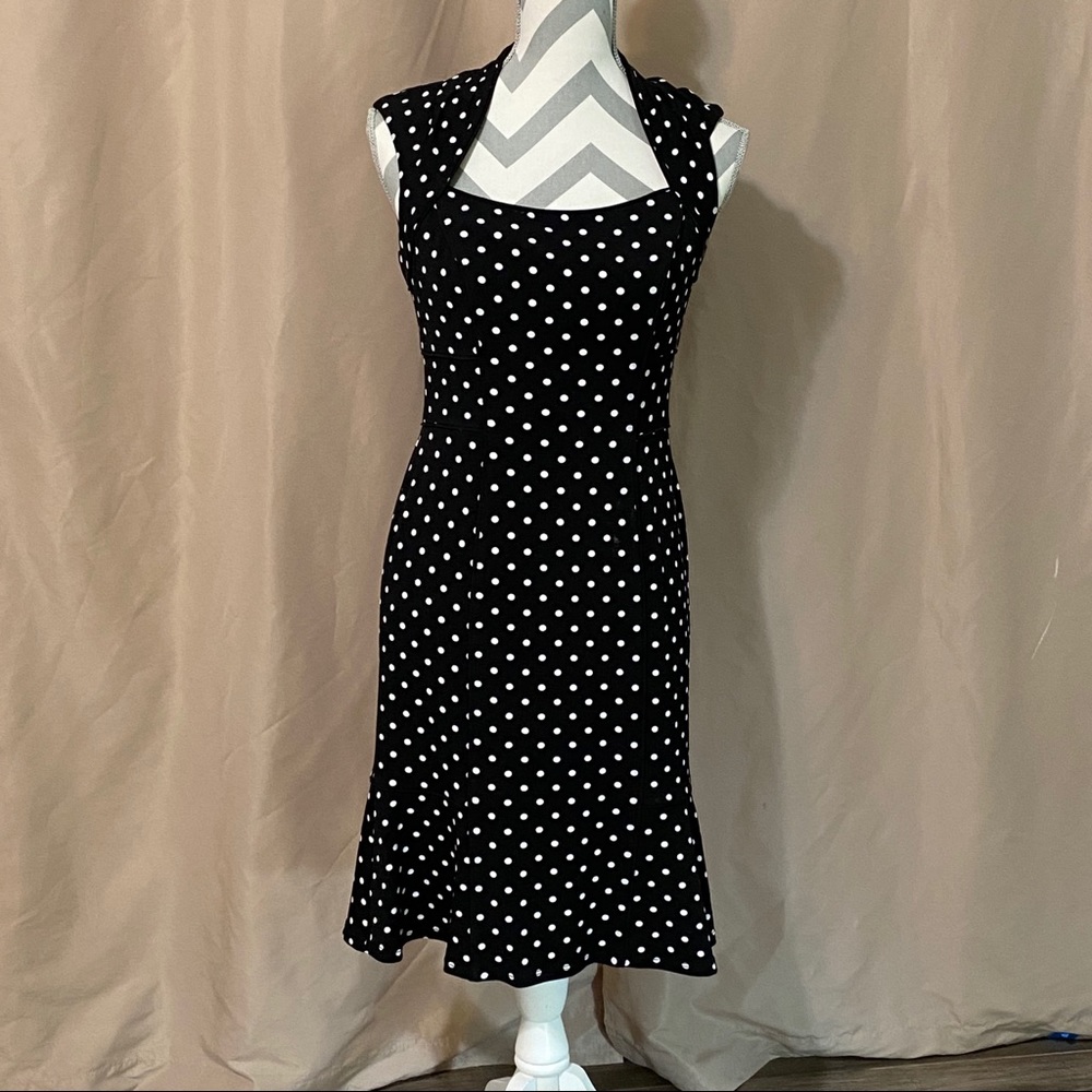 White House Black Market Size 2 Polka Dot Dress